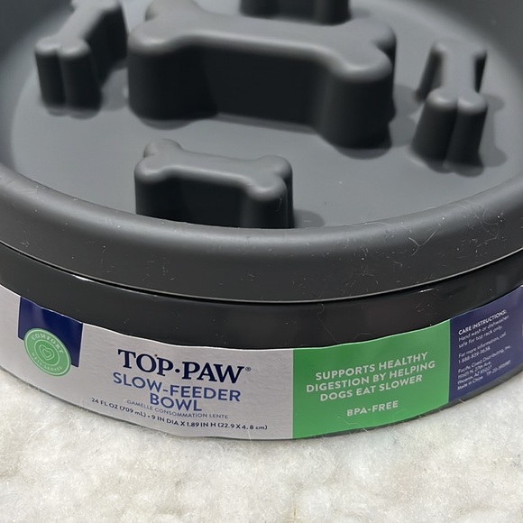 Top Paw slow- feeder bowl -NEW - Picture 2 of 3